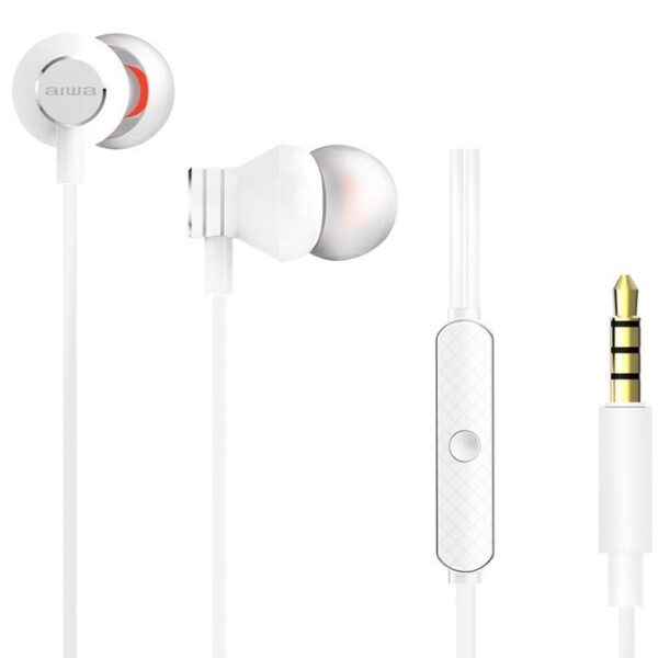 Auriculares Intrauditivos Aiwa ESTM-50WT/ con Micrófono/ Jack 3.5/ Blanco - Imagen 3