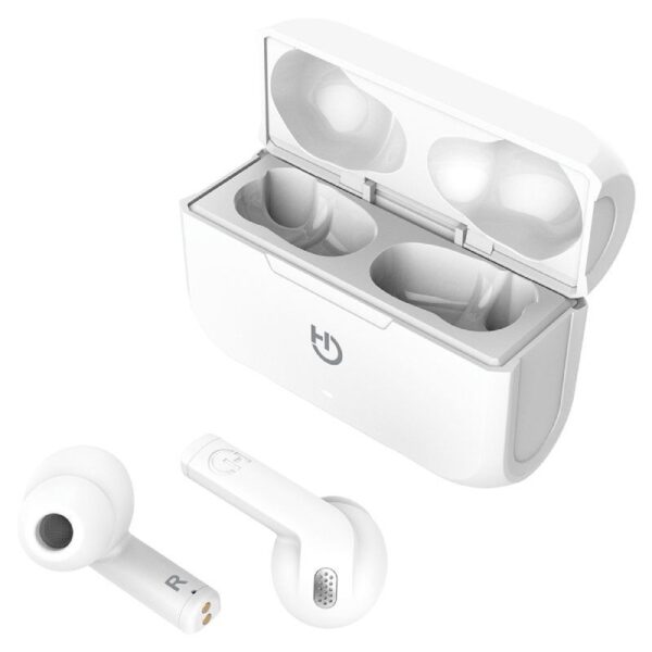 Auriculares Bluetooth Hiditec Fenix TWS con estuche de carga/ Autonomía 6h/ Blancos - Imagen 2