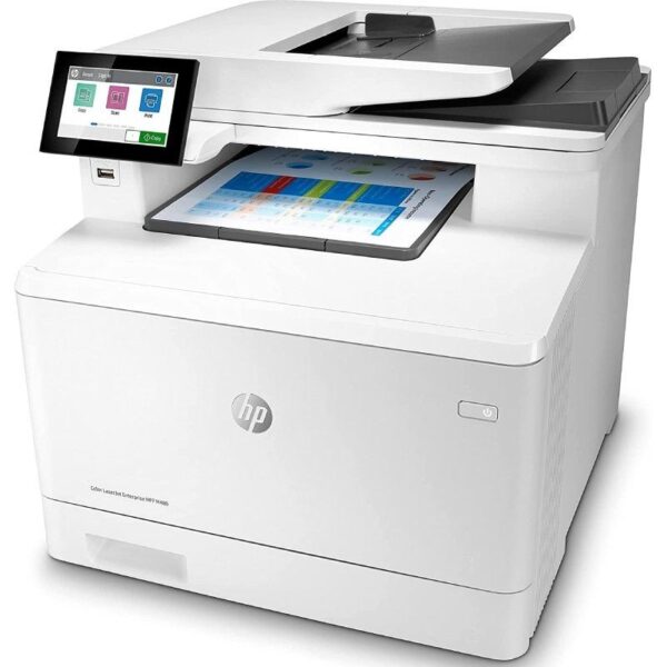 Multifunción Láser Color HP LaserJet Enterprise MFP M480F/ Fax/ Dúplex/ ADF/ Blanca - Imagen 2