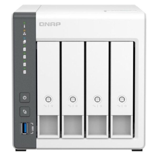 Nas qnap ts-433-4g/ 4 bahías 3.5"- 2.5"/ 4gb/ formato torre