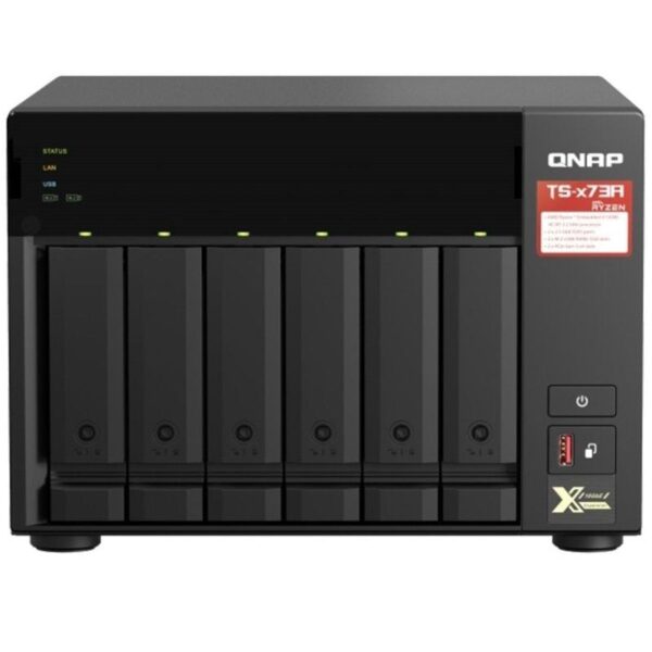 Nas qnap ts-673a-8g/ 6 bahías 3.5"- 2.5"/ 8gb ddr4/ formato torre