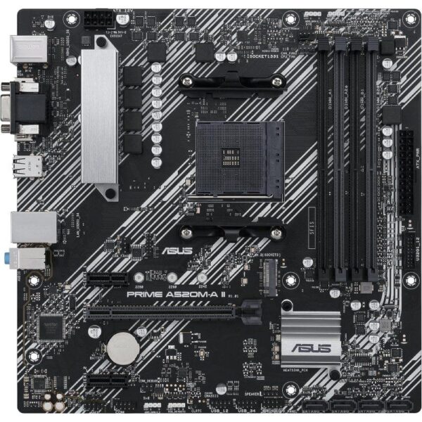 Placa base asus prime a520m-a ii/csm socket am4/ micro atx - Imagen 2