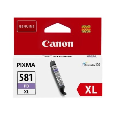 Cartucho de tinta original canon cli-581pbxl alta capacidad/ azul fotográfico