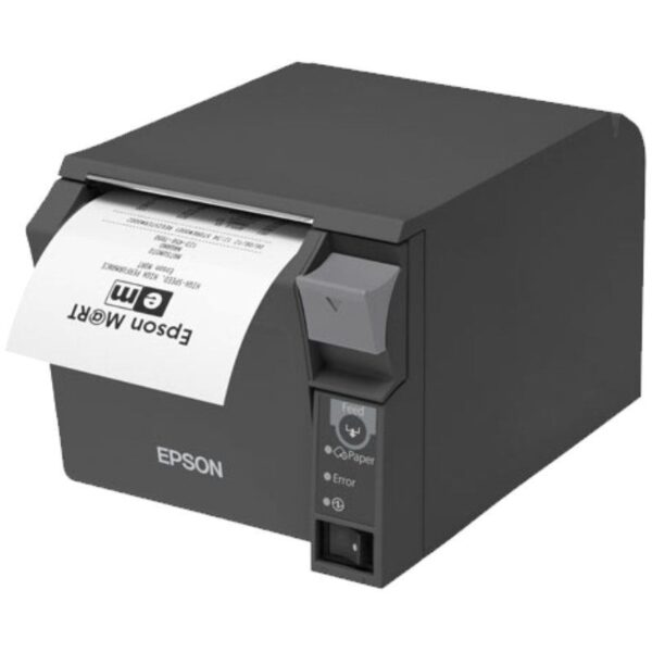 Impresora de tickets epson tm-t70ii/ térmica/ ancho papel 80mm/ usb-ethernet/ negra