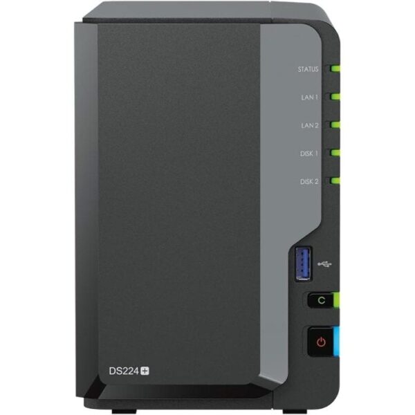 NAS Synology Diskstation DS224+/ 2 Bahías 3.5"- 2.5"/ 2GB DDR4/ Formato Torre - Imagen 3