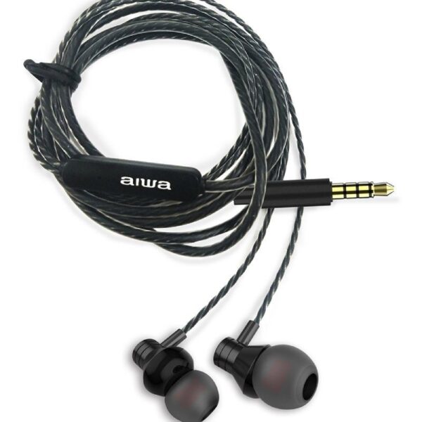 Auriculares Intrauditivos Aiwa ESTM-50BK/ con Micrófono/ Jack 3.5/ Negro - Imagen 2