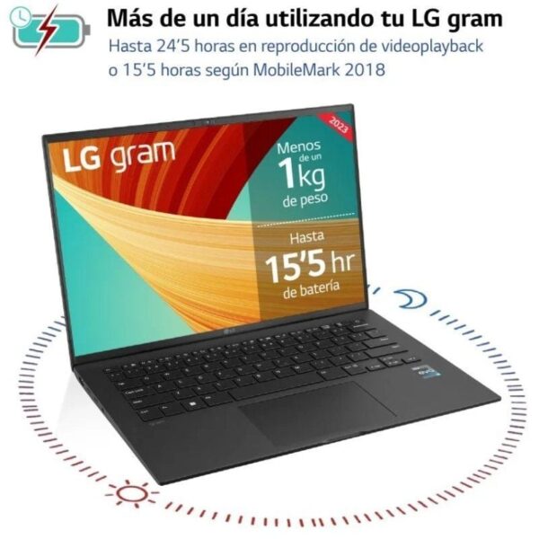 Portátil LG Gram 14Z90R-V.AP55B Intel Core i5-1340P/ 16GB/ 512GB SSD/ 14"/ Win11 Pro - Imagen 3