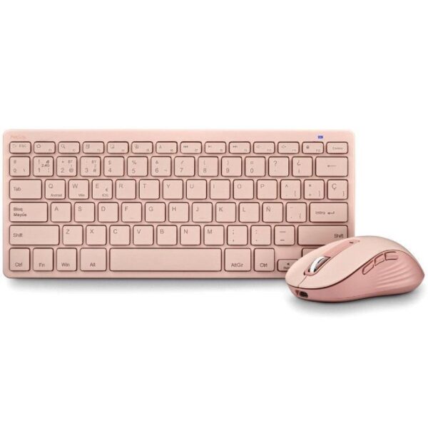 Teclado y Ratón Inalámbricos NGS Fantasy Kit Pink/ Rosa - Imagen 2