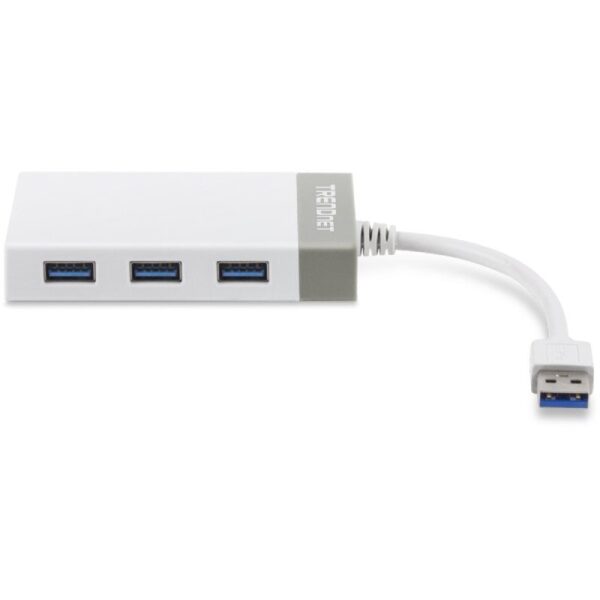 Hub USB 3.0 Trendnet TU3-H4E/ 4xUSB/ Blanco y Gris - Imagen 3