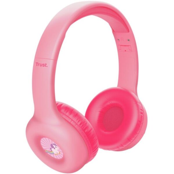 Auriculares Infantiles Inalámbricos Trust Nouna Kids/ con Micrófono/ Rosas - Imagen 2