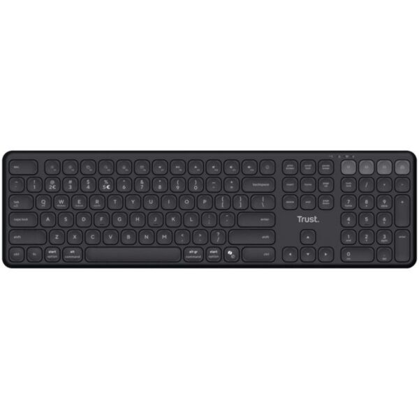 Teclado Compacto Inalámbrico por Bluetooth Trust Vaiya/ Negro - Imagen 3