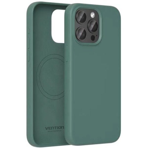 Funda Silicona con Magsafe Vention KUEG0-30/ Compatible con iPhone 14 Pro/ Verde