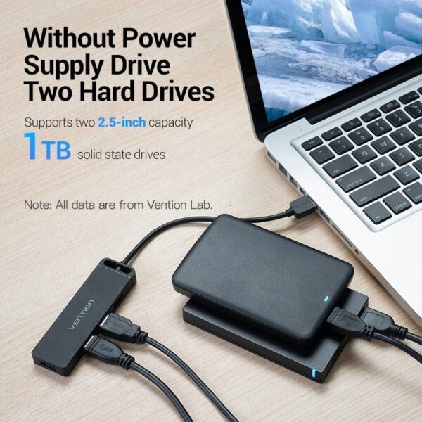 Hub USB 2.0 Vention CHMBB/ 4xUSB/ 15cm - Imagen 3