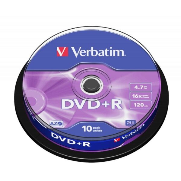 DVD-R Verbatim Advanced AZO 16X/ Tarrina-10uds