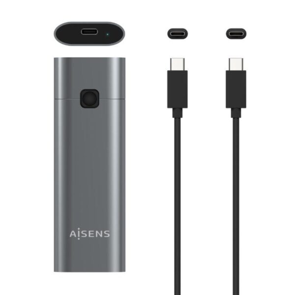Caja Externa para Disco SSD M.2 NVMe Aisens ASM2-021GR/ USB 3.1 Gen2/ Sin Tornillos - Imagen 2
