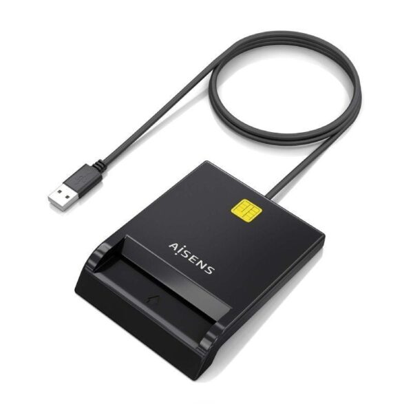 Lector de DNI y Tarjetas Aisens ASCR-SN06-BK/ Negro - Imagen 2
