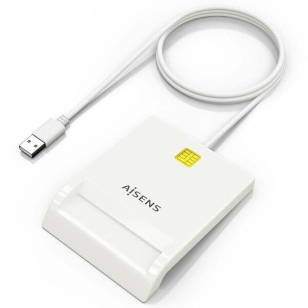 Lector de DNI y Tarjetas Aisens ASCR-SN07-W/ Blanco - Imagen 2