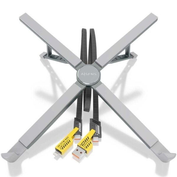 Soporte de Mesa - Docking USB Tipo-C Aisens ASUC-4P021-GR/ 2xUSB/ 1xUSB Tipo-C/ 1xUSB Tipo-C PD/ Gris - Imagen 2