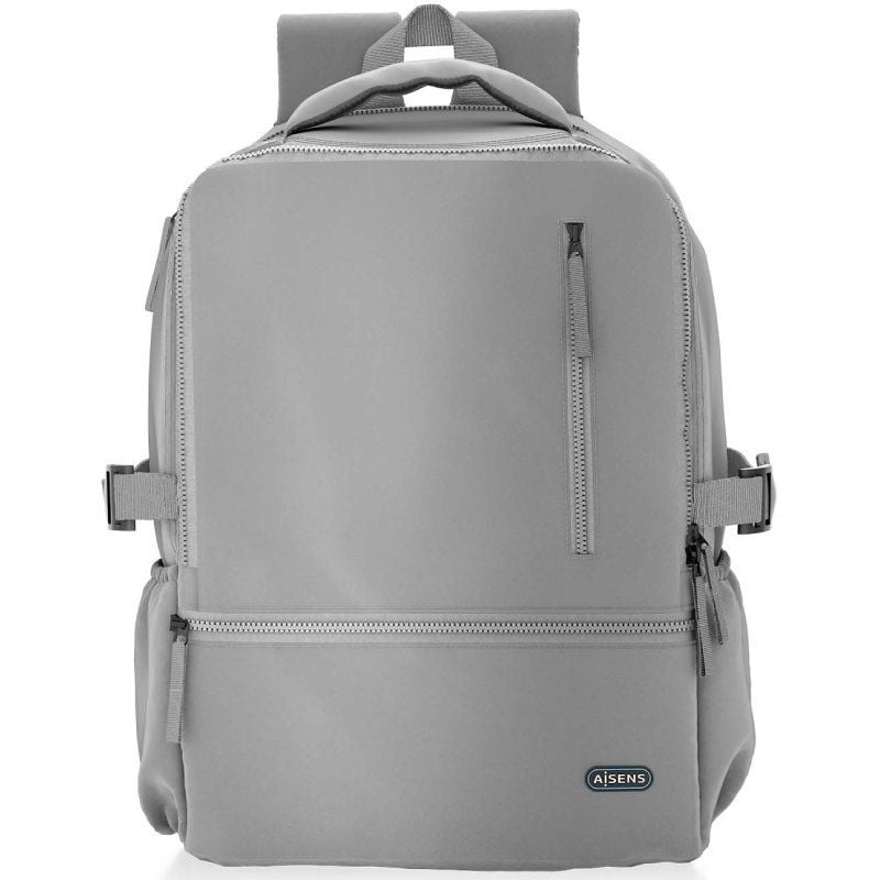 Mochila Aisens ASBG-BP087-GR para Portátiles hasta 15.6″/ Impermeable/ Gris