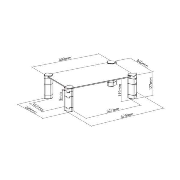 Soporte para Monitor Aisens MR01C-109/ hasta 20kg - Imagen 3