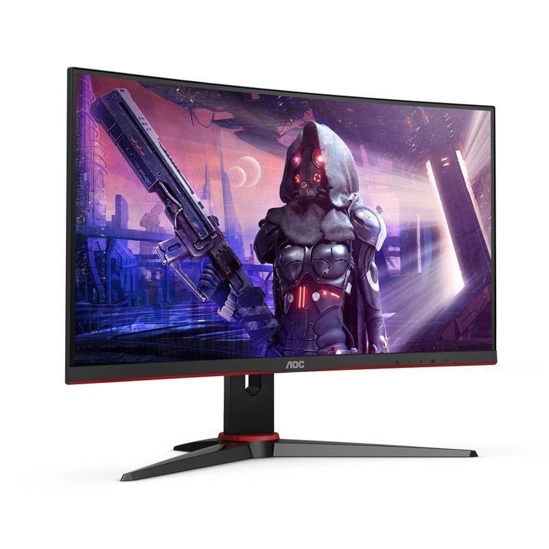 Monitor Gaming Curvo AOC C24G2AE 23.6"/ Full HD/ 1ms/ 165Hz/ VA/ Multimedia/ Negro - Imagen 2