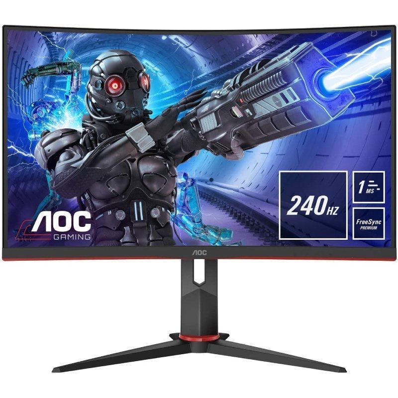 Monitor Gaming Curvo AOC C32G2ZE 31.5″/ Full HD/ 1ms/ 240Hz/ VA/ Negro