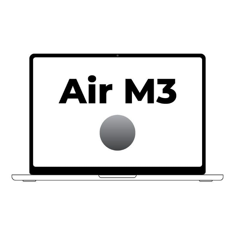 Apple Macbook Air 13,6″/ M3 8-Core CPU/ 24Gb/ 512Gb SSD/  10-Core GPU/ Gris Espacial