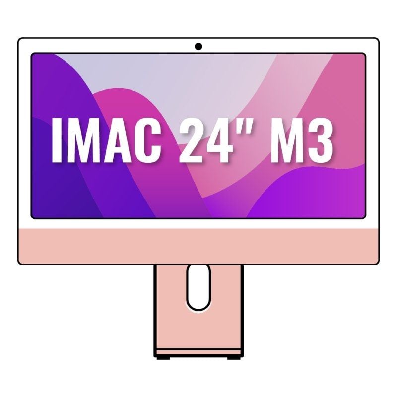 Apple iMac 24″ Retina 4,5K / M3 8-Core CPU/ 8Gb/ 512Gb SSD/ 10-Core GPU/ Rosa