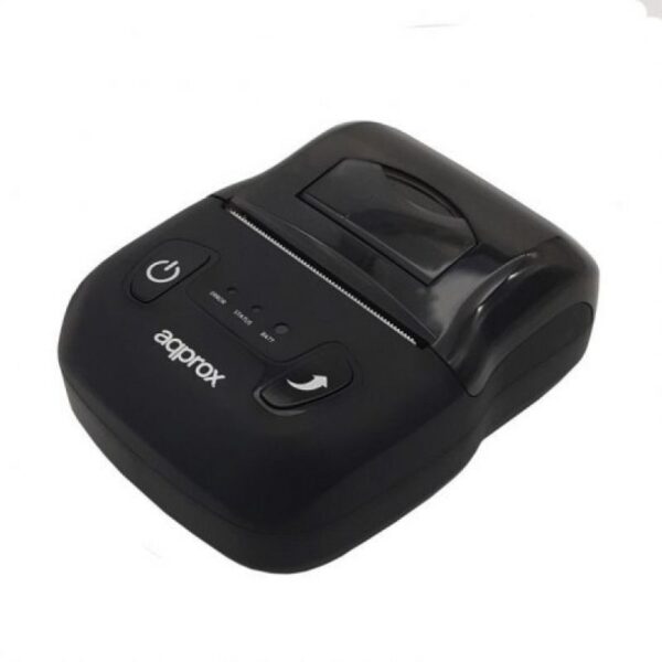 Impresora de Tickets Approx appPOS58PORTABLE+/ Térmica/ Ancho papel 58mm/ USB-Bluetooth/ Negra - Imagen 2