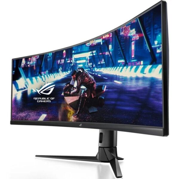 Monitor Gaming Ultrapanorámico Curvo Asus Rog Strix XG49VQ 49"/ Dual FHD/ 4ms/ 144Hz/ VA/ Multimedia/ Negro - Imagen 2