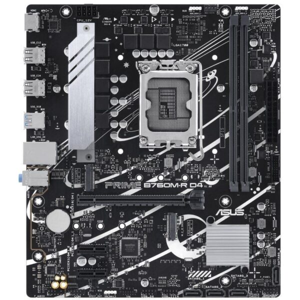Placa Base Asus PRIME B760M-R D4 Socket 1700/ Micro ATX - Imagen 2
