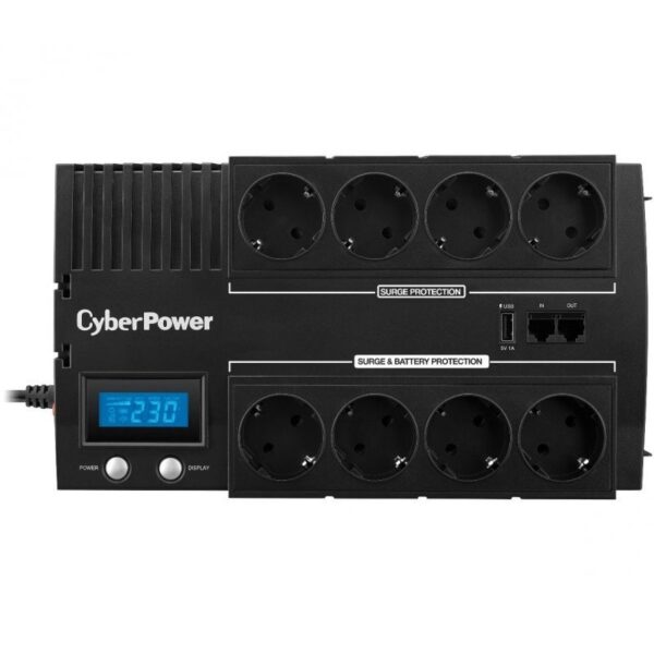 SAI Línea Interactiva Cyberpower BR700ELCD/ 700VA-420W/ 8 Salidas/ Formato Bloque - Imagen 2