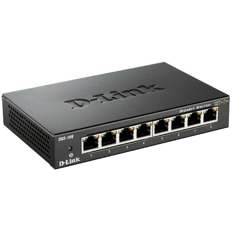 Switch D-Link DGS-108 8 Puertos/ RJ-45 10/100/1000 - Imagen 2