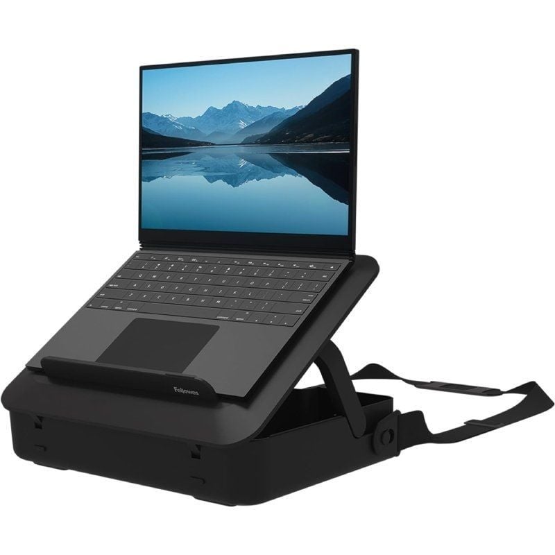 Maletín con Elevador Fellowes Breyta para Portátiles hasta 14″/ Negro