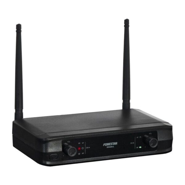 Micrófono Inalámbrico Doble Mano UHF Fonestar SONAIR-2M/ Incluye Receptor - Imagen 2