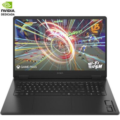 Portátil Gaming HP Omen 17-DB0019NS Ryzen 9 8945HS/ 32GB/ 1TB SSD/ GeForce RTX 4060/ 17.3"/ Sin Sistema Operativo