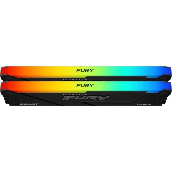 Memoria RAM Kingston FURY Beast RGB 2 x 8GB/ DDR4/ 3200MHz/ 1.35V/ CL16/ DIMM - Imagen 2