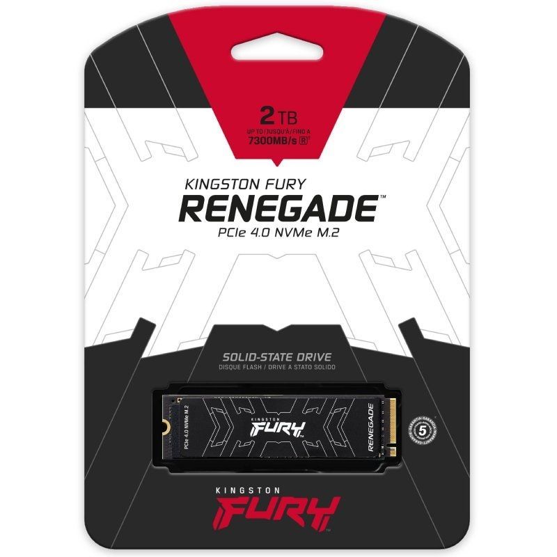 Disco SSD Kingston FURY Renegade 2TB/ M.2 2280 PCIe 4.0/ Con Difusor Térmico/ Full Capacity - Imagen 3