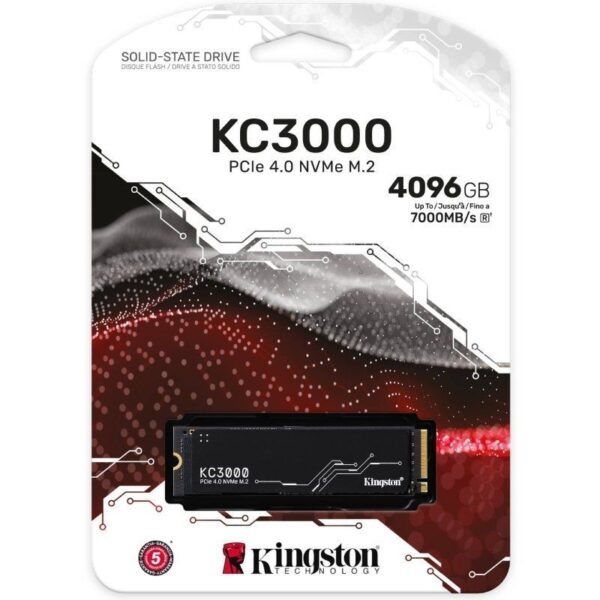 Disco SSD Kingston KC3000 4TB/ M.2 2280 PCIe 4.0/ con Difusor de Calor/ Full Capacity - Imagen 3