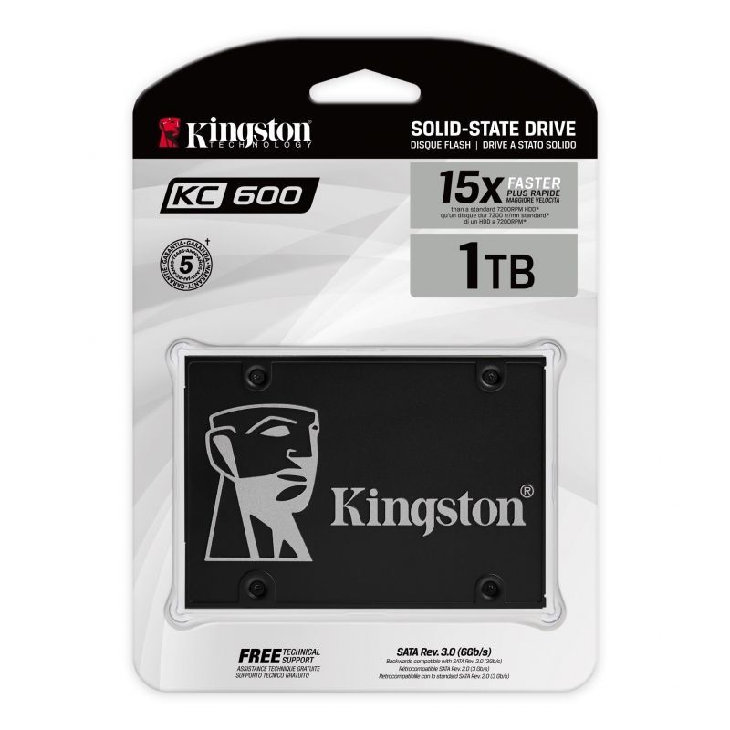 Disco SSD Kingston KC600 1TB/ SATA III/ Full Capacity - Imagen 3
