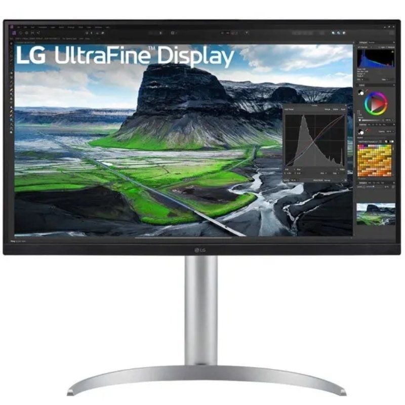 Monitor Profesional LG 27UQ850-W 27"/ 4K/ Multimedia/ Regulable en altura/ Plata