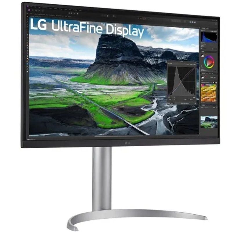 Monitor Profesional LG 27UQ850-W 27"/ 4K/ Multimedia/ Regulable en altura/ Plata - Imagen 3