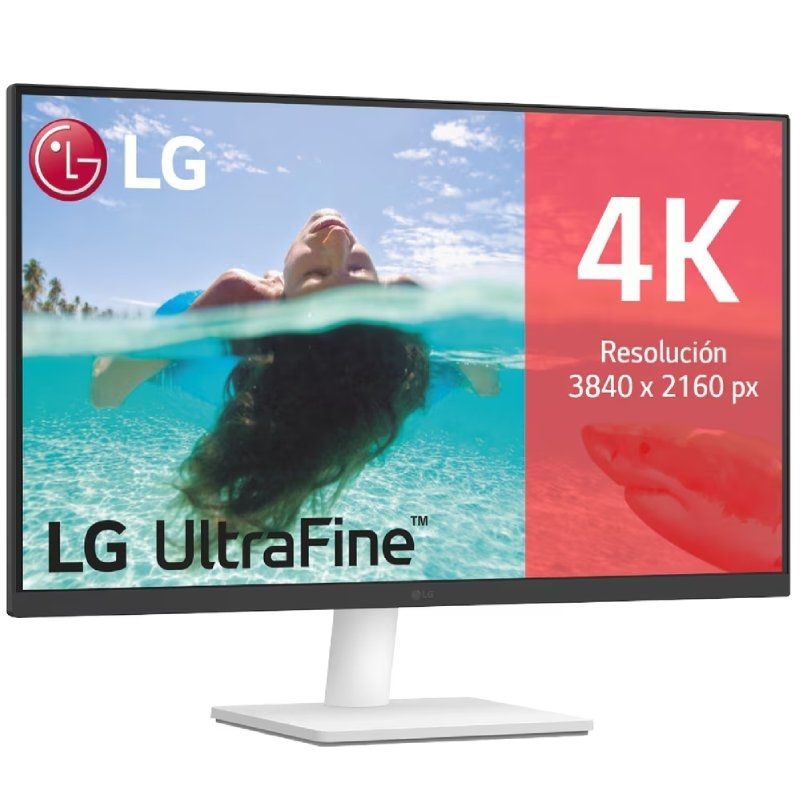Monitor Profesional Polivalente LG UltraFine 27US500-W 27″/ 4K/ Multimedia/ Blanco