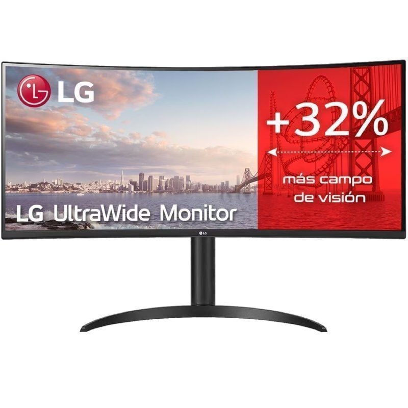 Monitor Profesional Ultrapanorámico Curvo LG UltraWide 34WP75CP-B 34″/ WQHD/ Multimedia/ Regulable en altura/ Negro