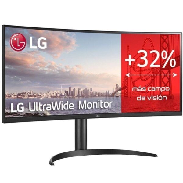 Monitor Profesional Ultrapanorámico Curvo LG 34WQ75C-B 34"/ WQHD/ Multimedia/ Regulable en altura/ Negro - Imagen 2