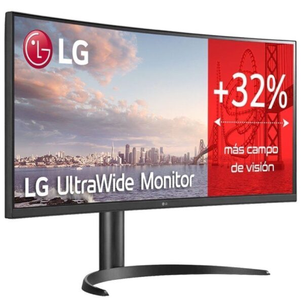 Monitor Profesional Ultrapanorámico Curvo LG 34WQ75C-B 34"/ WQHD/ Multimedia/ Regulable en altura/ Negro - Imagen 3