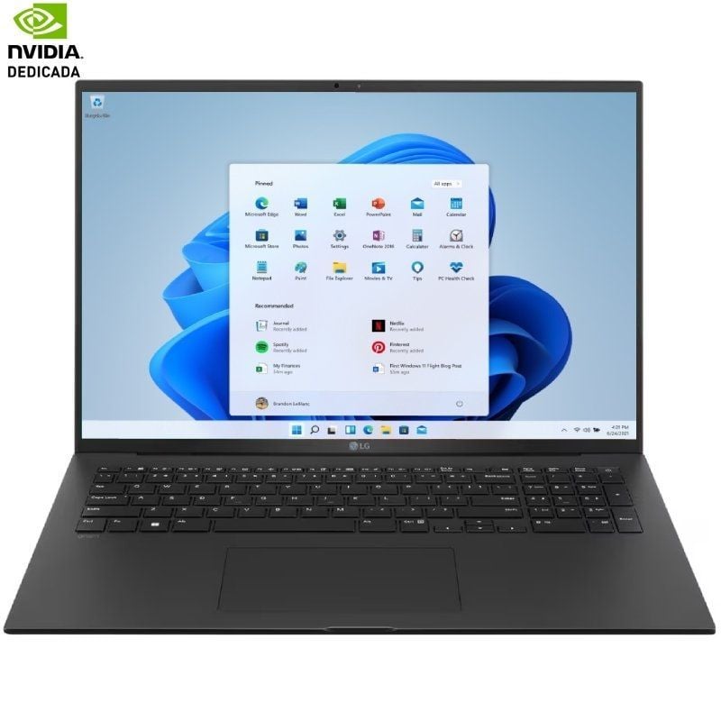 Portátil LG Gram 17Z90R-E.AD78B Intel Core i7-1360P/ 32GB/ 1TB SSD/ GeForce RTX 3050/ 17″/ Win11