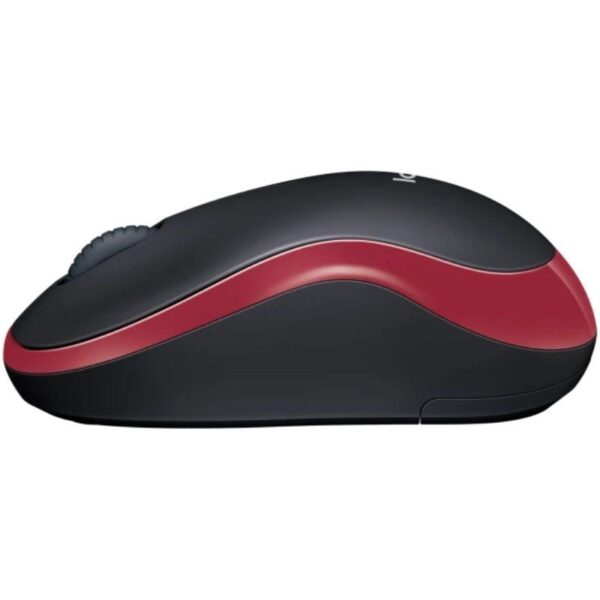 Ratón Inalámbrico Logitech M185/ Hasta 1000 DPI/ Rojo - Imagen 3