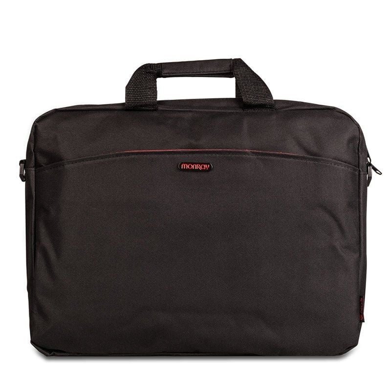 Maletín Monray Enterprise para Portátiles hasta 15.6″/ Negro/ Rojo