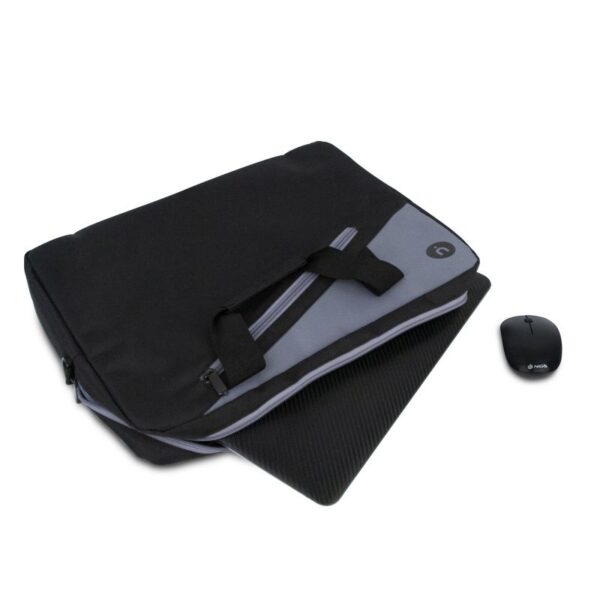 Maletín + Ratón Inalámbrico Monray Master Kit para Portátiles hasta 15.6"/ Negro - Imagen 2